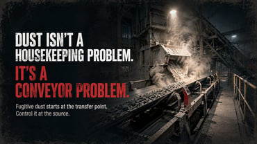 Dust Isn't a Housekeeping Problem. It's a Conveyor Problem.