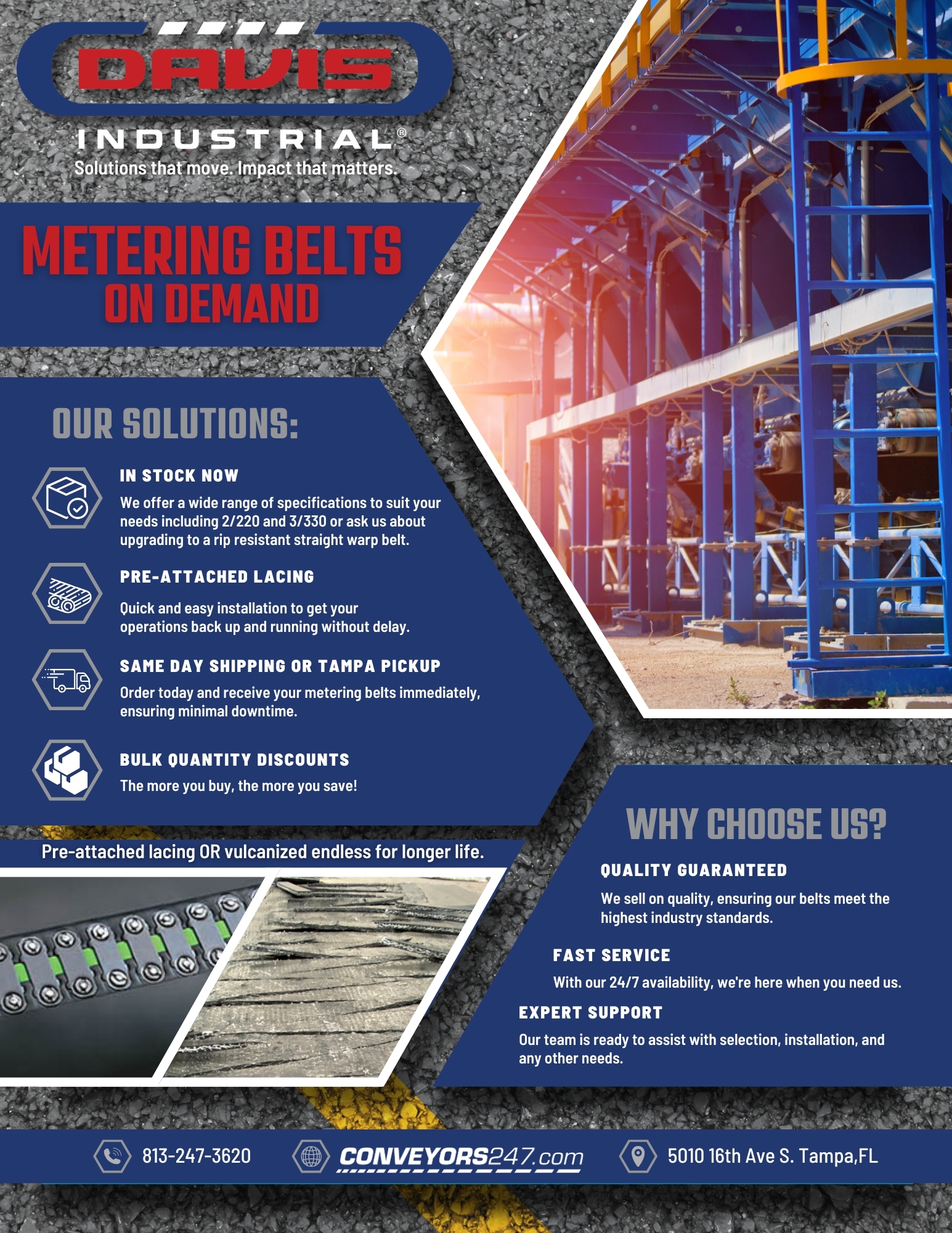 Asphalt Metering Belt Flier