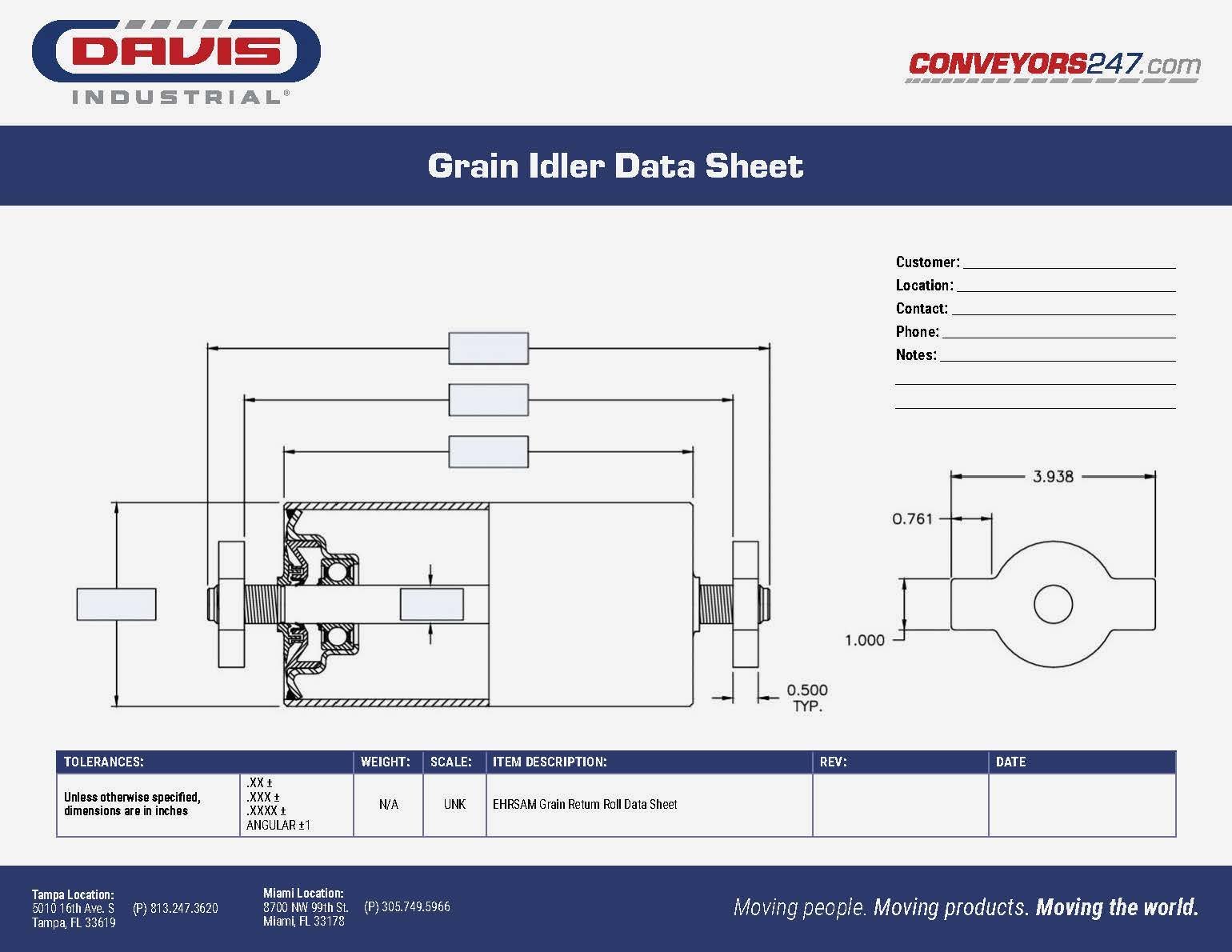 Davis_ERSHAM Return Data Sheet