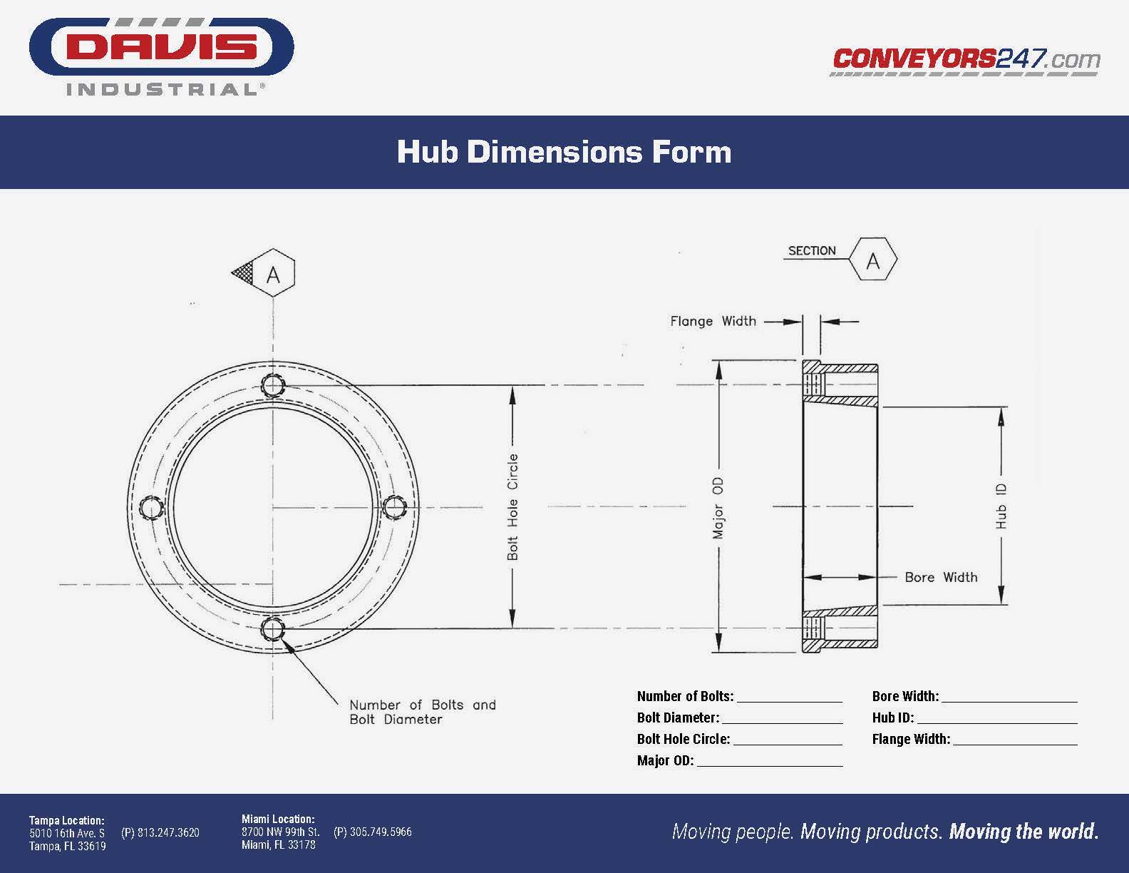 Davis_Hub Dimensions Form